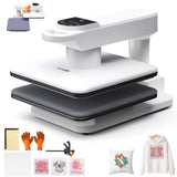 AKEYDIY New 15x15 Swivel Auto Heat Press Machine for T-Shirts, 360° Swing Away Heat Press with Auto Press Release, Heat Up Fast (One-Workstation) AKEYDIY
