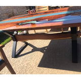 HEONITURE Metal Table Legs - Heavy Duty Desk & Furniture Legs, Modern Industrial Set of 2 (28" Height, 23.6" Wide) HEONITURE