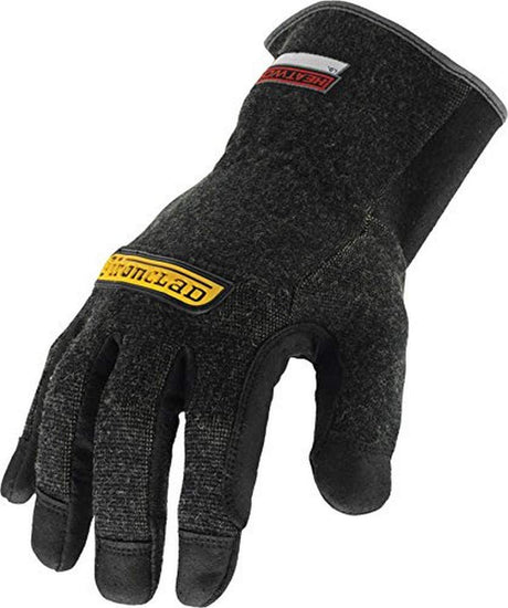 Ironclad HEATWORX REINFORCED; Heat and Cut Resistant Gloves, Palm Heat Protection Rated up to 450°F, (1 Pair), Black Ironclad