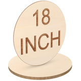 Round Wood Circles for Crafts Round Wood Cutouts Unfinished Round Wood Discs for Door Hanger Design Wood Burning (3 Pieces, 18 Inch) Jetec