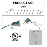 Uptotop Christmas 100 Count String Light, 20FT Plug in Waterproof String Light Decorations for Party Carnival Supplies, Outdoor Yard Garden Decor (RED) Uptotop