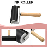 5 Pack 4x6 Pale Pink Rubber Stamp Carving Blocks Linoleum Block with Linoleum Cutter and Rubber Brayer Roller for Stamp Maker Printmaking Supplies Lyzskco