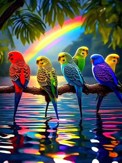 NWQZBYHT Bird Diamond Art Kits for Adults,5D Diamond Painting Kits for Beginner,DIY Round Full Drill Diamond Dots Paintings Picture Gem Art Kits for Adults Crafts Home Wall Decor 12x16 Inch