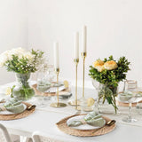 Round Woven Placemats Boho Rattan Placemats 12" Braided Wicker Table Mats Farmhouse Weave Place Mats for Dining Table Kitchen Home Wedding (Set of 3) Umpiyte