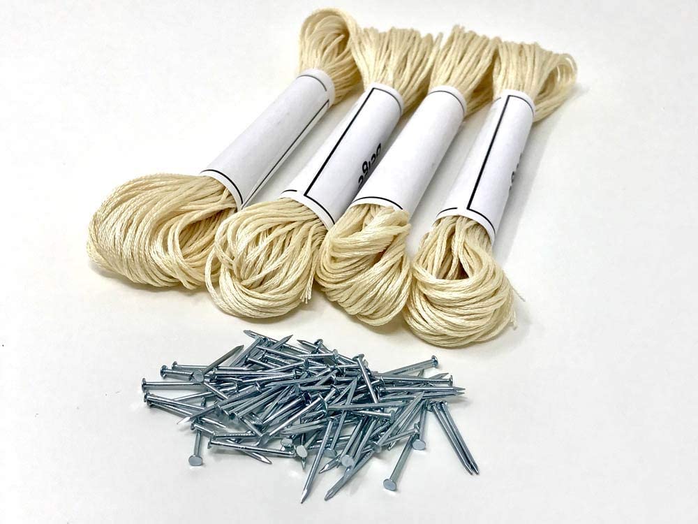 String of the Art Oak Tree String Art Kit, American Made DIY Craft Kit for Adults, Stained Pine Wood (16" x 12"), Embroidery Floss, for Beginner to Advanced Crafters, Craft a Handmade Gift String of the Art