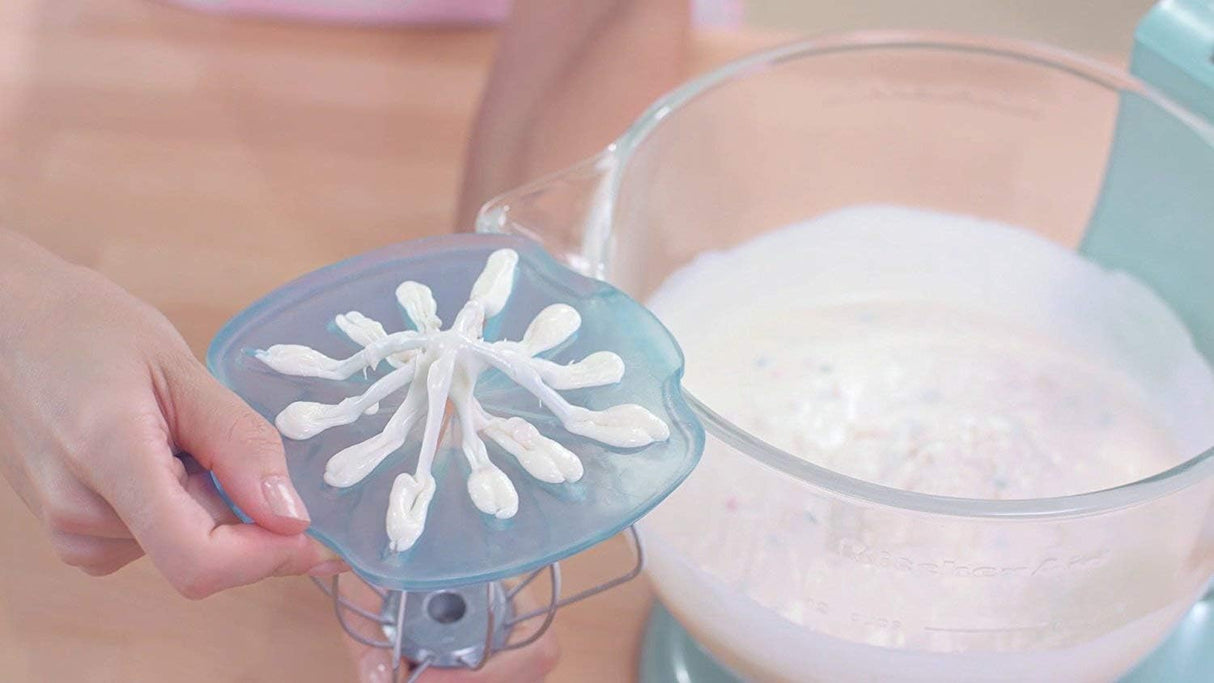 Whisk Wiper® PRO for Stand Mixers - Mix Without The Mess - The Ultimate Stand Mixer Accessory - Compatible With KitchenAid Stand Mixers (For Tilt-Head Mixers, Classic Blue) WHISK WIPER