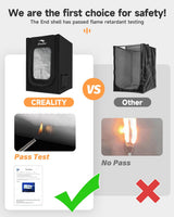 Creality Official 3D Printer Enclosure Fireproof and Dustproof Tent Constant Temperature Protective Cover Storage 480*600*720mm for Ender 3/Ender 3V2/Ender 3S/S1/S1 Pro/Ender 3Pro/Ender 3 Neo/3 V2 Neo Creality