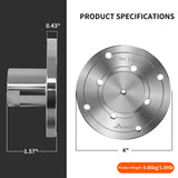 4" Steel Wood Lathe Faceplate,Faceplate for Wood Lathe,Lathe Face Plate Fit for 1" x 8TPI Spindle with Screwchuck HAowosi
