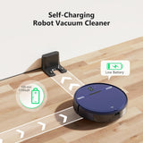 Robot Vacuum and Mop Combo, WiFi/App/Voice, Robotic Vacuum Cleaner with Schedule, 2 in 1 Mopping Robot Vacuum with Water Tank and Dustbin, Self-Charging, Slim, Ideal for Hard Floor, Pet Hair, Carpet XIEBro Life