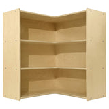 Contender Kids Bookshelf and Storage Montessori Shelf, Curved Corner Cabinet, Toy Rack Organizer for Kids, Toddler Room Shelves, in Preschool, Daycare, Homeschool Contender