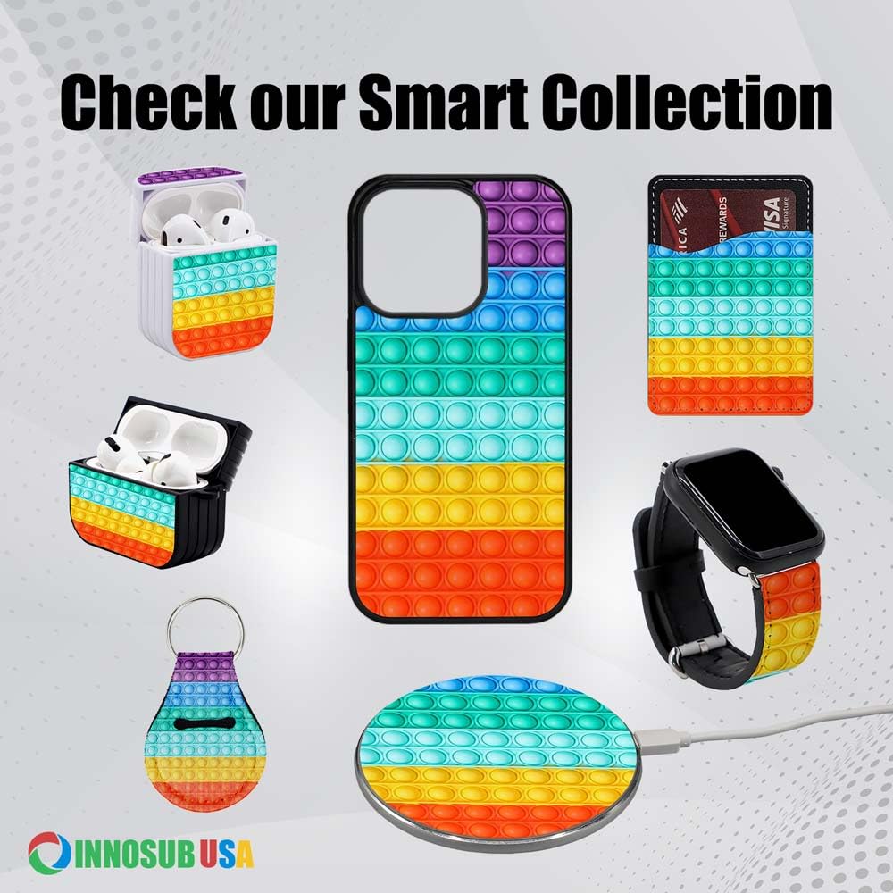 INNOSUB USA 1 Pack Small Sublimation Blank Watch Band (38-41mm), Compatible with Apple Smartwatch, DIY Custom Print, PU Leather, Personalized Band for Sublimation Printing INNOSUB