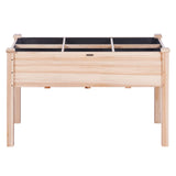 VEVOR Raised Garden Bed 48x24x30in with Sturdy Legs, High End Natural Fir Wood Planter Box Elevated Planting Stand for Backyard/Garden/Patio/Balcony w/Non -Woven Liner & 1 Set of Tool, 220lb Capacity VEVOR
