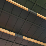 Meetleisure Cedar Wood Gazebo 10' x 12' - Patio Wood Gazebo with Cedar Frame and Metal Steel Roof Panels, Hardtop Gazebo for Patio Lawn Deck and Backyard MeetLeisure