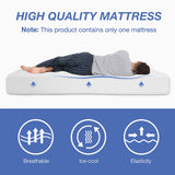 6/8/10/12 inch Gel Memory Foam Mattress for Cool Sleep & Pressure Relief, Medium Firm Mattresses CertiPUR-US Certified/Bed-in-a-Box/Pressure Relieving (8 in, Queen) FDW