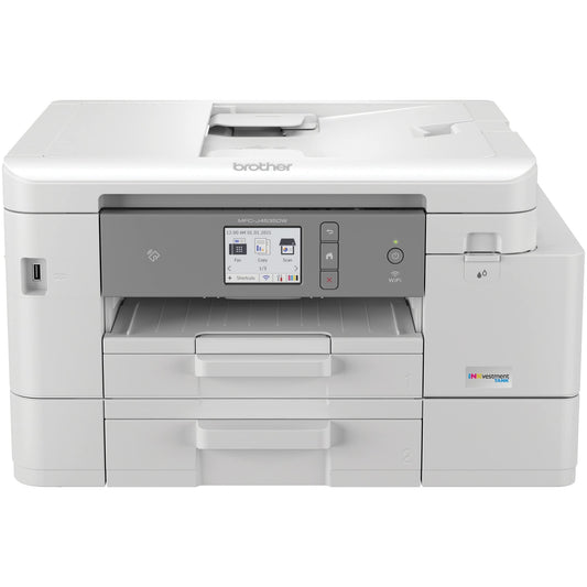 Brother MFC-J4535DW INKvestment -Tank All-in-One Color Inkjet Printer with NFC, Duplex and Wireless Printing Plus Up to 1-Year of Ink in-Box, White