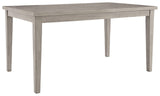 Signature Design by Ashley Parellen Modern Farmhouse Rectangular Dining Room Table, Gray Signature Design by Ashley