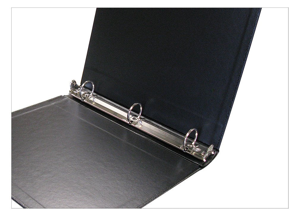 Corpkit 3-Ring (1 1/2") VP Binder - Heavy Duty, Imitation Leather Minute Book, Optional Gold Stamping with Corporate or Company Records (Black) Corpkit Legal Supplies