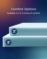 ViscoSoft 2-Inch Memory Foam Mattress Topper King – Reflex Cooling Gel Pad with Removable Washable Cover – CertiPUR-US & Oeko-TEX Certified ViscoSoft