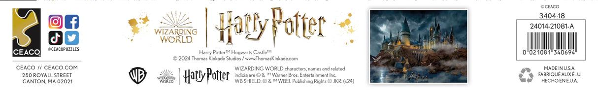 Ceaco - Thomas Kinkade - Harry Potter - Hogwart's Castle - 1500 Piece Jigsaw Puzzle Ceaco