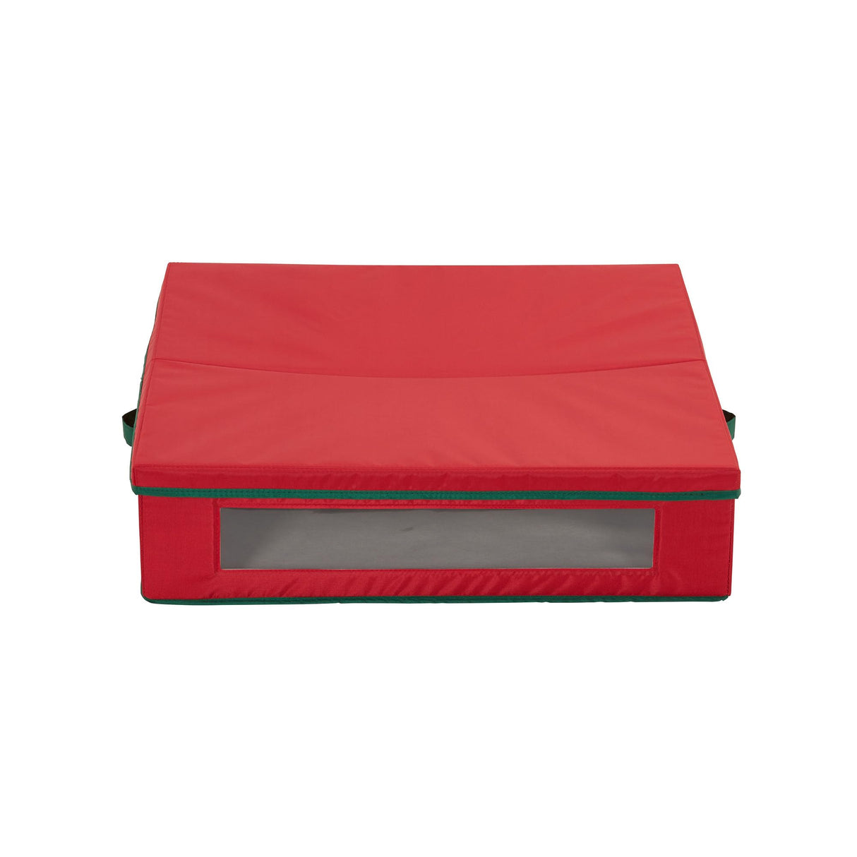 Household Essentials 24 inch Red Wreath Storage Container with Handles Green Household Essentials