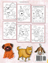 Amazing Dogs Coloring Book Ages 4-8: Dog and Puppy Lovers, 50 Fun Coloring Pages For Toddlers, Kids, Preschool and Kindergarten (Kids Coloring Activity Books) WoodArtSupply