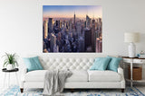 Diamond Painting City New York Skyline at Sunset USA Skyline City Aerial Building for Adult Painting Kits Diamond Art Perfect for Home Wall Decor 12"x16" Handmade Arting