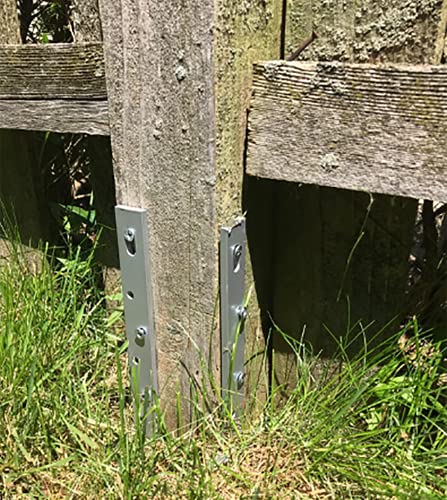 UniExtra Fence Post Repair Stakes (to Fix Broken Post) (Pack of 4) Goognice