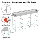 EXOTICA White Dresser with LED Light for Bedroom 9 Drawer Dressers with Charging Station Chests of Drawers for Entryway Closet Living Room Hallway Sturdy Steel Frame Wooden Top Easy Pull Handle EXOTICA