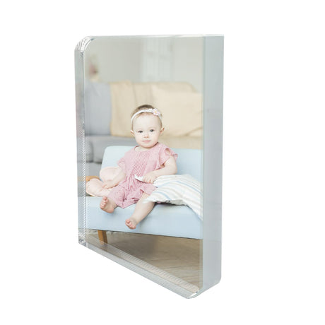 YGFRSTO Crystal Sublimation Blanks Sublimation Glass for Custom Picture Photo Frame, Award Plaque, Crystal Tabletop Decor, in-Loving Memory Sublimatin Printing Products (Rectangle) YGFRSTO