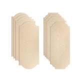 8 Pack Unfinished Wooden Plaques 6"x14"-0.25 Inch Thick Beveled MDF Wood Sign for Burning DIY Crafts Cregugua