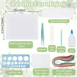 WEBEEDY 20 Sets Paper Quilling Kit for Adults Beginners,Spring Animal Flower Greeting Cards Making Kit with Instruction Tutorial,Handmade Bee Butterfly Dragonfly Quilling Card for Friends Families WEBEEDY