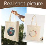 OKBA 12 PCS 15" x 16" Sublimation Tote Bags,polyester tote bags for sublimation, DIY customization blank canvas tote bags OKBA