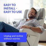 Lavolta Battery Pack for Reclining Furniture - Rechargeable Recliner Battery Pack - Universal 2-Pin Power Supply for Electric Recliners, Recliner Chair, Couch, Sofa (2200 mAh) Lavolta