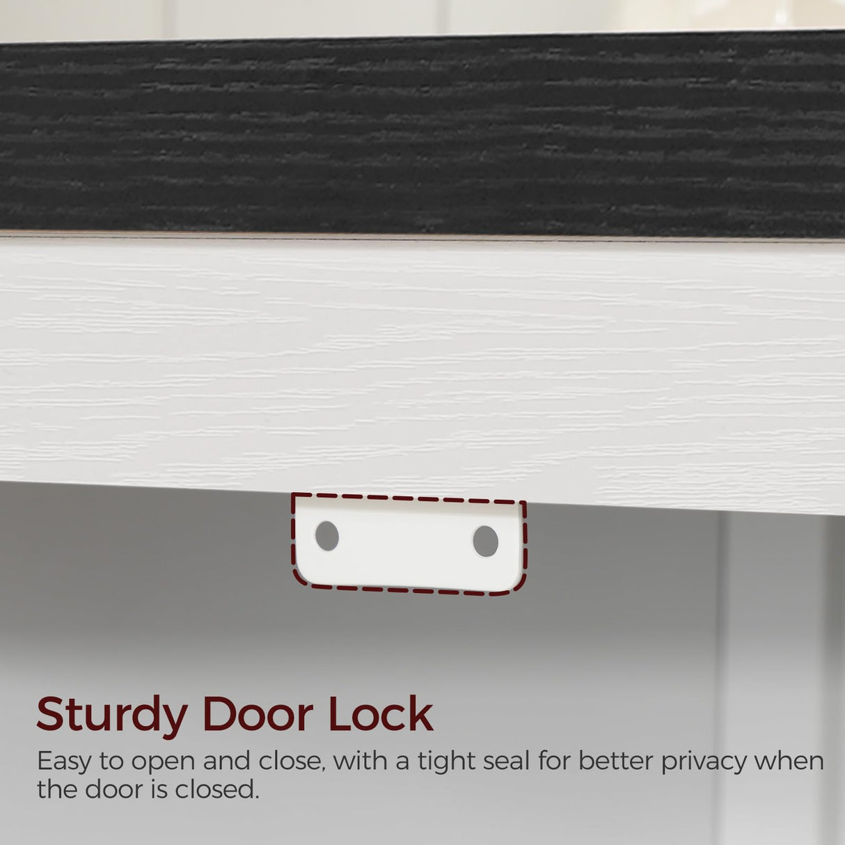 MAHANCRIS Farmhouse Nightstand with Charging Station, 24" Large End Table with Barn Door and Adjustable Storage Shelf, Square White Nightstand, Rustic Bedside Table for Bedroom, Living Room MAHANCRIS