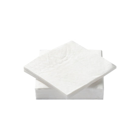 100 Pack Cocktail Napkin 2-Ply Dessert Napkins Folded 5 x 5 Inches Disposable Napkins for Dinner Wedding Birthday Baby Shower Party Bridal Anniversary Reception Event (100, White) BEFORYOU