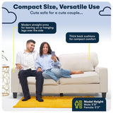 Pemberly Row 73" Track Arm Sofa with Removable Covers Navy Blue Pemberly Row