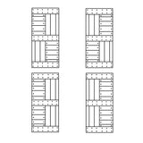 24in/30in/36in/42in x 84 in. S-Series Finish Knotty Pine Wood Sliding Barn Door with Hardware Kit (42 in x 84 in, Multi Color) COAST SEQUOIA