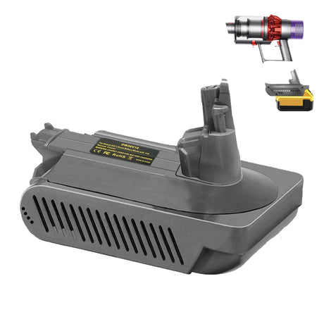 BTRUI V10 Adapter for Dewalt 20V Lithium Battery Convert to for Dyson V10 SV12 Animal Absolute Motorhead Fluffy Total Cordless Stick Vacuum Cleaner (only Adapter) BTRUI