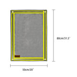 SoloWilder Wood Stove Mat 32" x 20" Fire Pit Grill Mat for Tent Stove Deck Patio Grass Lawn Campsite Insulation Protection SoloWilder