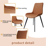 ZckyCine Dining Table Set for 6, Modern Wooden Expandable Dining Table and Leather Dining Chairs 6-Piece Set, Table and Chairs 6-Piece Set, Ideal for Kitchen Dining ZckyCine