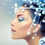 1788 Pcs Aurora Flatback Rhinestones Set for Nail, Art, Crafts, Makeup, Tumblers Glitter Round with Tweezers and Picking Pen GAVIYE