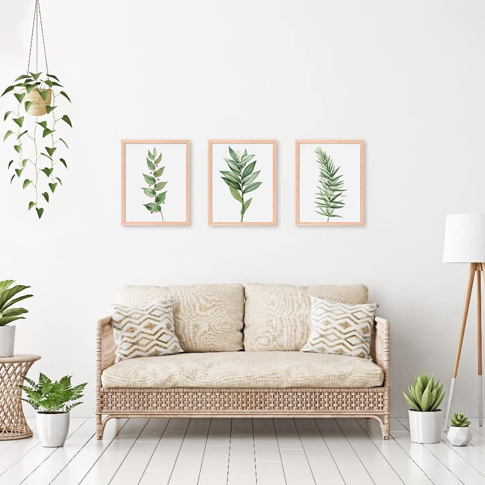 ATOBART 8x10inch Picture Frames, Oak Wood Photo Frame Set with High Definition Glass for Wall Mount or Table Top Display, Natural Wood Color,Set of 2 ATOBART