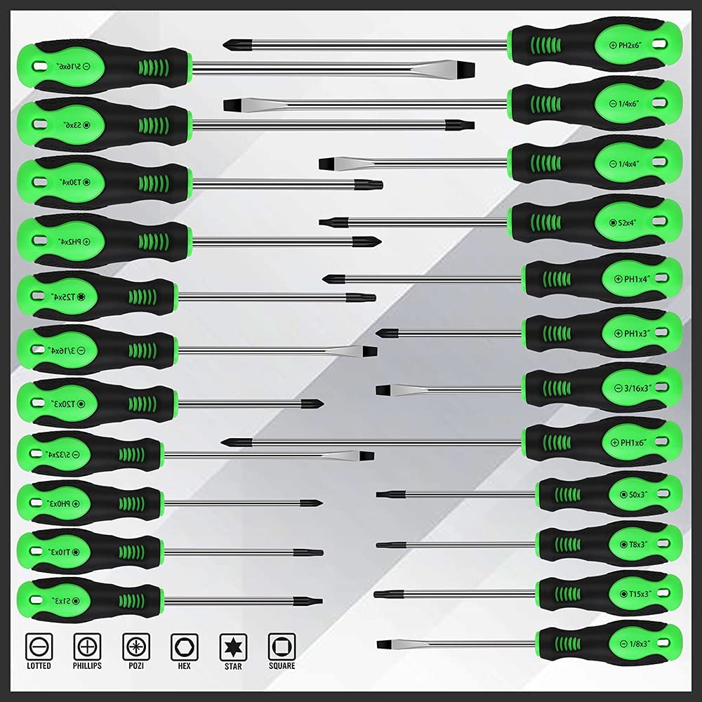 SWANLAKE 118PCS Magnetic Screwdrivers Set With Plastic Ranking,Tools For Men (118PCS) SWANLAKE GARDEN TOOLS