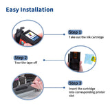 240XL 241XL Remanufactured Ink Cartridge Replacement for Canon PG-240 CL-241 PG240 CL241 XL Black Tri-Color Combo for MG3620 MG3600 TS5120 TS5100 MG3520 MG2120 MX452 MX532 MX472 MX512 Printer,2-Pack Relcolor