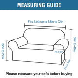 H.VERSAILTEX Stretch Velvet Loveseat Covers for 2 Cushion Couch Covers for Living Room Sofa Covers Slipcovers with Non Slip Straps Bottom, Ultra Thick Comfy Velour (Width 58"-72", Ivory) H.VERSAILTEX