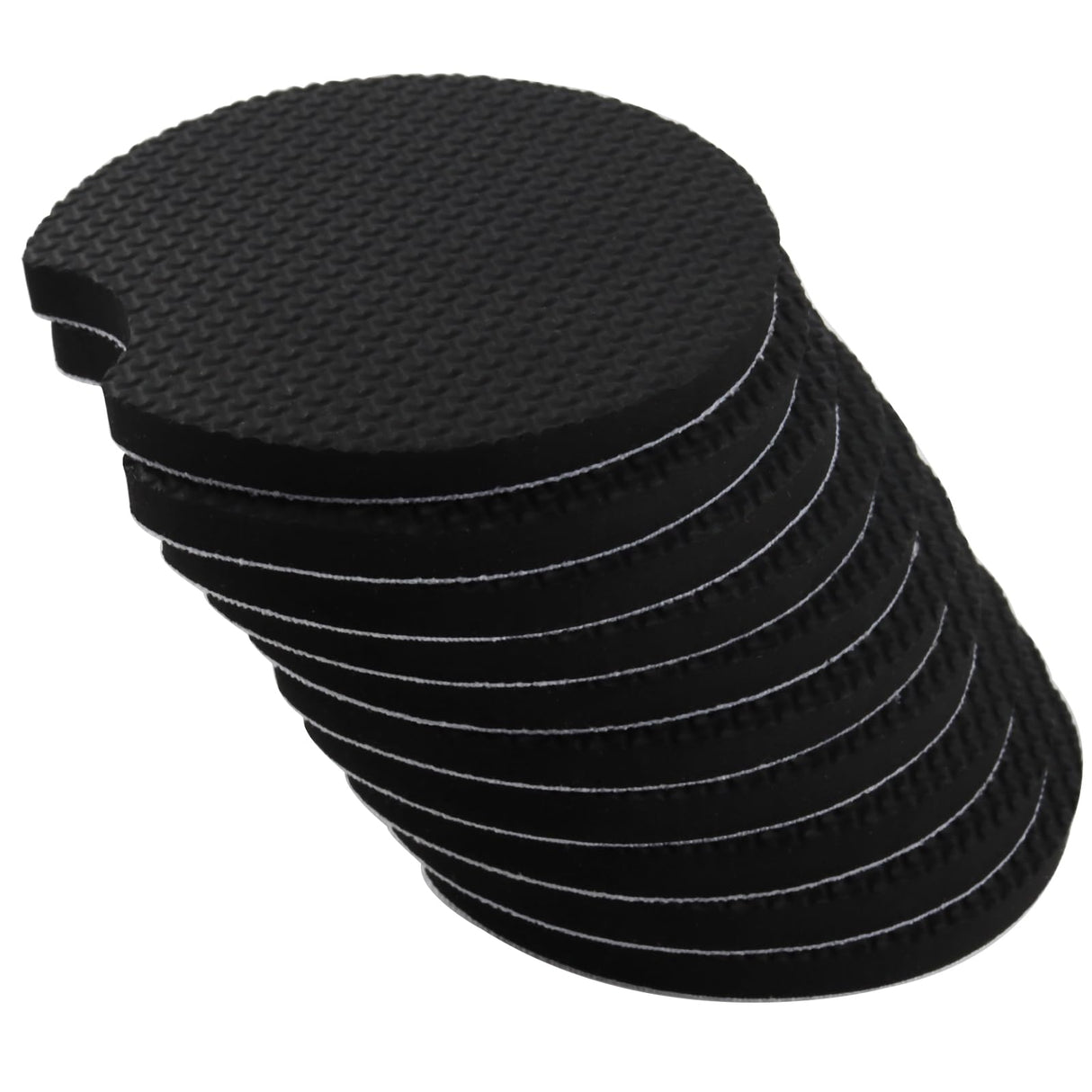 HEIHAK 100 PCS 2.75 Inch Sublimation Blank Car Coasters, Round Circular Opening Blank Sublimation Coasters, Heat Transfer Blank Sublimation Cup Coasters for DIY Craft Printing Thermal Sublimation HEIHAK