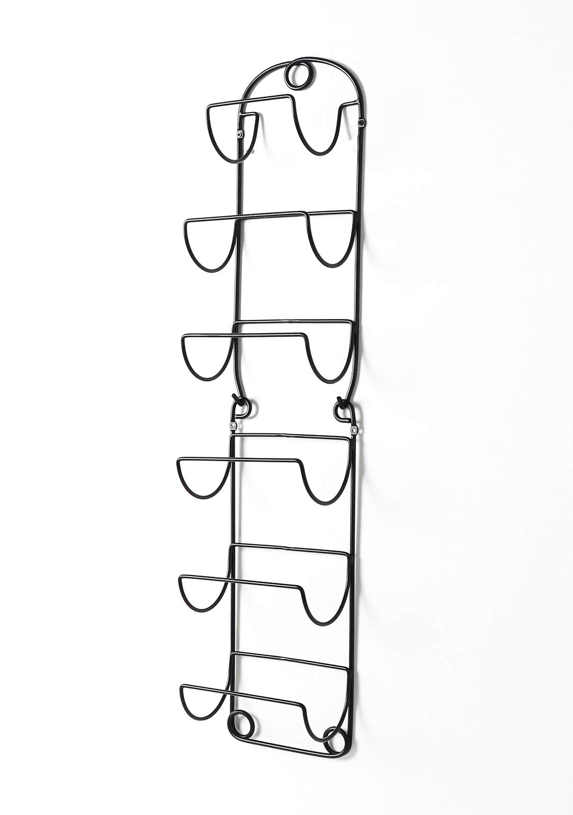 SODUKU Towel Racks for Bathroom Wall Mounted Metal Wine Rack Towel Shelf Towel Holder for Bath Black SODUKU