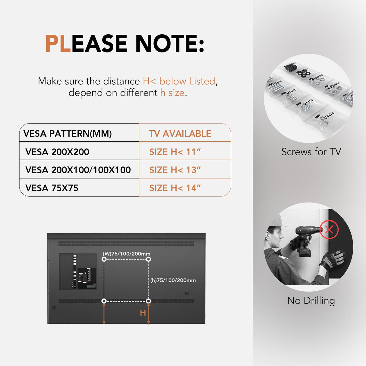 Universal Swivel TV /Table Top TV Stand for 19 to 43 inch TVs with 90 Degree Swivel, 4 Level Height Adjustable, Heavy Duty Tempered Glass Base, Holds up to 99LBS HT02B-001 Hemudu