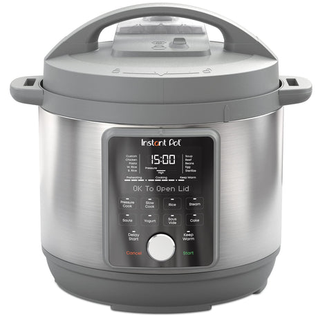 Instant Pot Duo Plus, 6-Quart Whisper Quiet 9-in-1 Electric Pressure Cooker, Slow Rice Steamer, Sauté, Yogurt Maker, Warmer & Sterilizer, Free App with 800+ Recipes, Stainless Steel Instant Pot