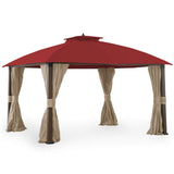 Garden Winds Replacement Canopy Top Cover for Broyhill Eagle Brooke Ashford Asheville Gazebo - Riplock 350 - Cinnabar - Will FIT These Models ONLY: A101007600, A101007603, A101007604 Garden Winds